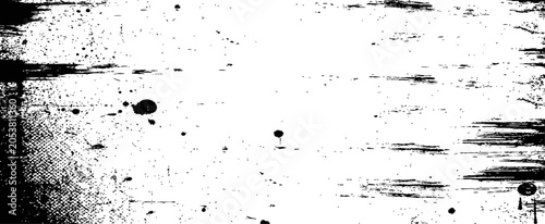 Black and White Grunge Distressed Texture Vector Background