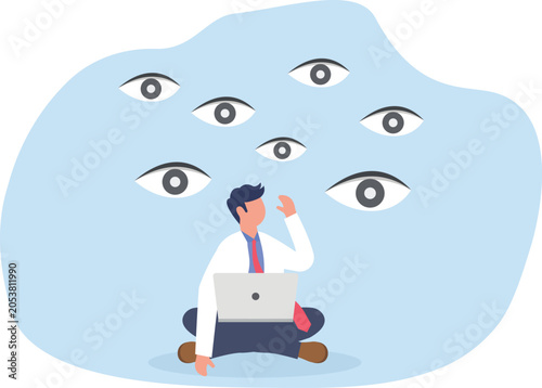 Fotografie Professional analysis of public perception and surveillance