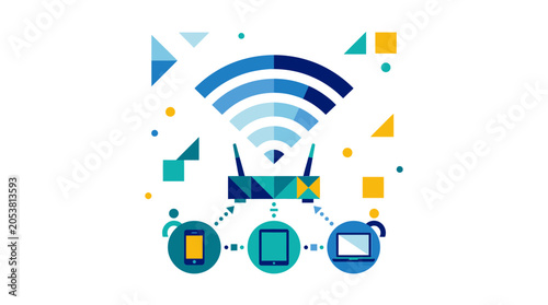 Photos Wireless Router Connecting Devices