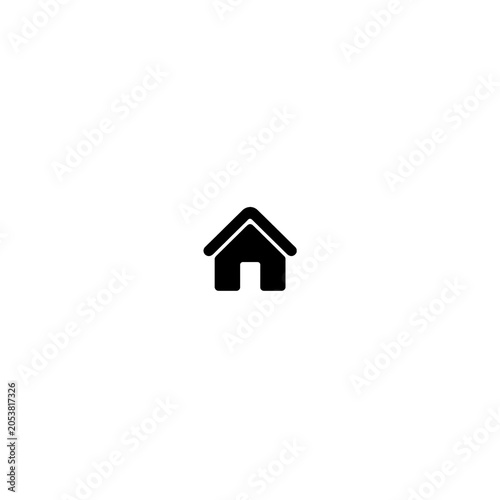 Modern Home Outline Icon Collection – Minimal Residential House Symbols