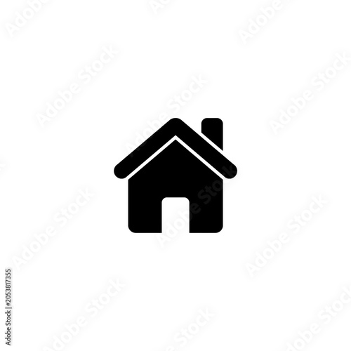 Modern Home Outline Icon Collection – Minimal Residential House Symbols