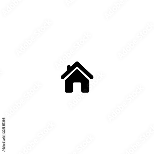 Modern Home Outline Icon Collection – Minimal Residential House Symbols