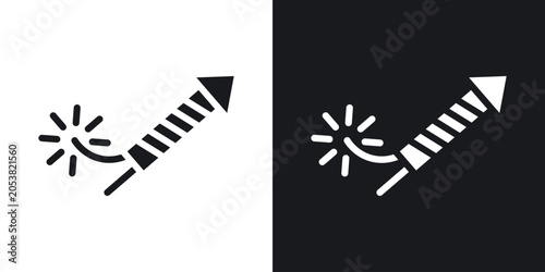 Fireworks rocket sign