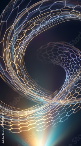 Abstract Hexagonal Network Flow