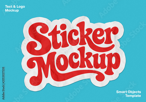 Sticker Mockup – Matte Paper Branding Presentation (PSD)
