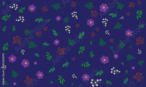 seamless pattern with flowers