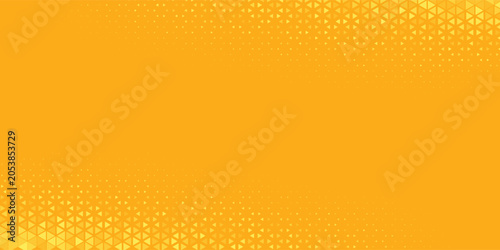 Quadro su tela Yellow orange halftone pattern