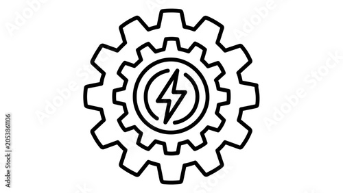 Renewable Energy Shining Sun Vector Icon Illustration with Editable Stroke Featuring Solar Power, Clean Electricity, and Eco Friendly Design in a Scalable Minimalist Flat Line Art Graphics Style.