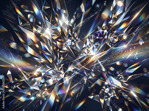 Vibrant colorful fireworks explosion