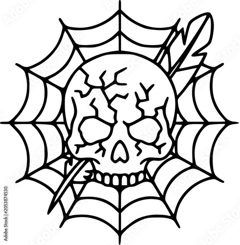 eather cracked skull web