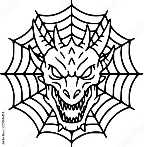 dragon head monster web