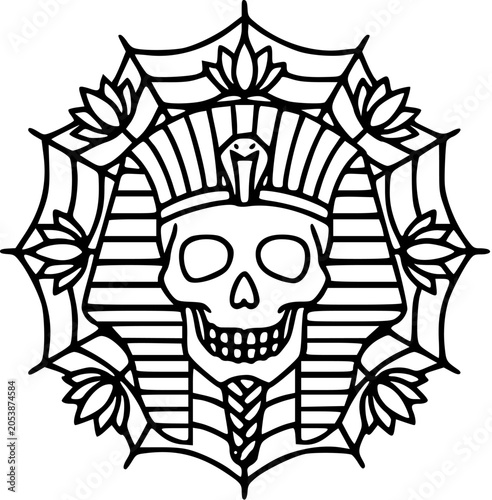 pharaoh lotus skull web