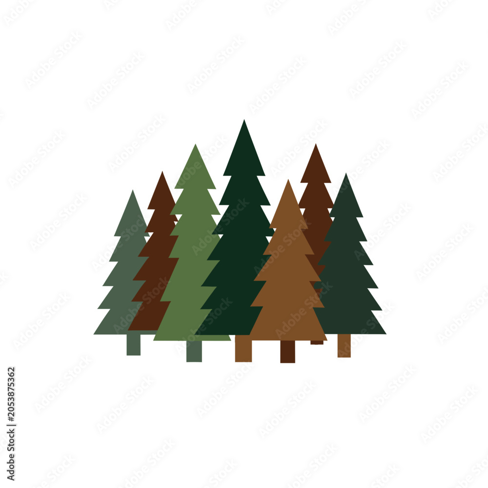 Obraz premium Christmas Tree Icon Vector Illustration, Isolated Transparent Background for Holiday Design and Seasonal Branding