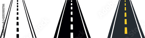 Multi-Lane Roadway and Asphalt Route Symbols