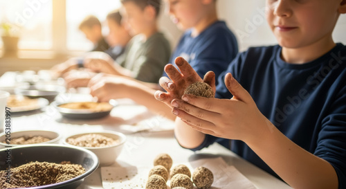Kids' Hands-On Cooking Class Making Healthy Energy Balls