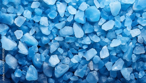 Blue Salt Crystal Close Up Background