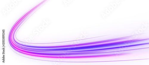 Multicolor neon speed trail with glowing transition gradients and abstract motion design. png