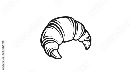 Croissant pastry food item bakery.