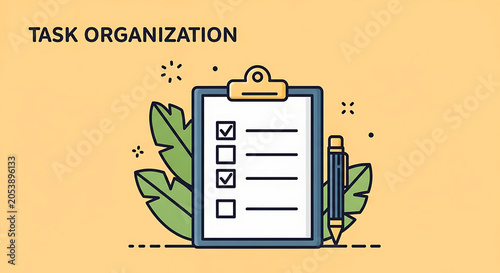 Clipboard with a checklist and a pen symbolizes efficient task organization and planning.