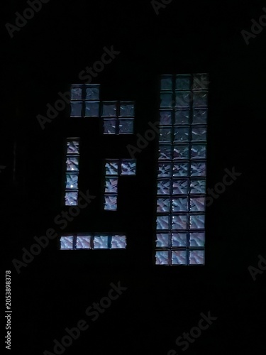 Puzzle of Light. Glass Frame.