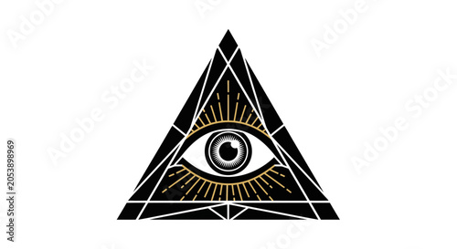 Tableau sur toile All seeing eye of providence symbol 6.
