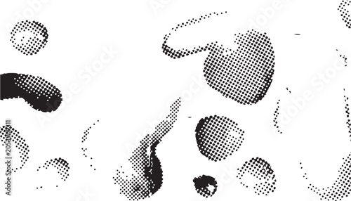 Foto Abstract Black and White Halftone Dot Pattern Background Texture