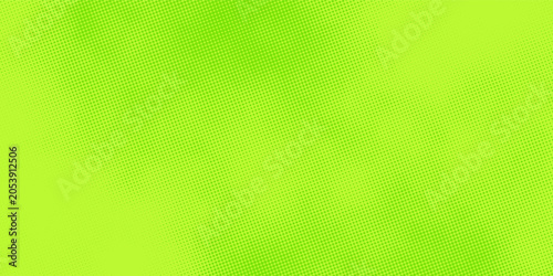 Quadro su tela Vibrant lime green halftone background with subtle dotted gradient texture