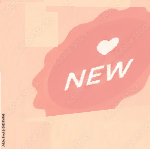 Heart on a pink background