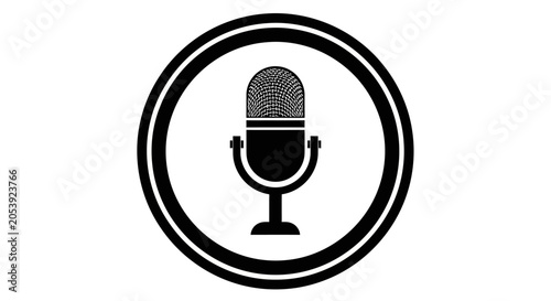 Microphone Icon Sound Recording Symbol.