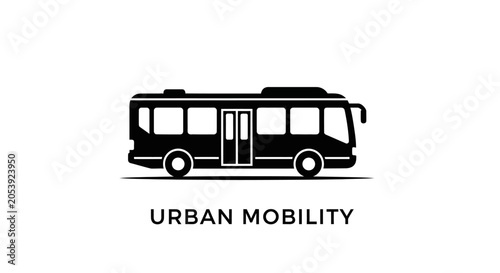 Urban mobility bus vehicle transport.