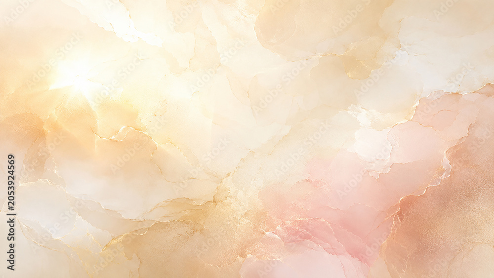Fototapeta premium Abstract Watercolor Background in Soft Beige and Blush Tones