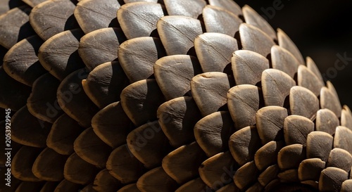 Close-up Macro Shot of Reptile Scales Texture Pattern.