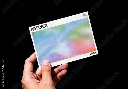 A5 Flyer Mockup – Paper Branding Stationery Presentation (PSD)
