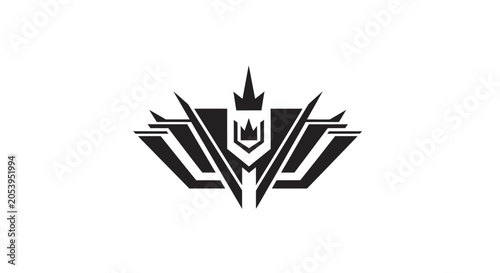 Obraz na plátně Decepticon logo symbol icon graphic.