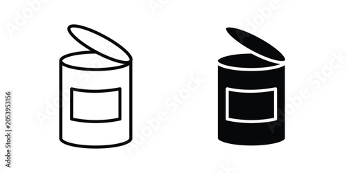 Tablou pe pânză Canned food icon