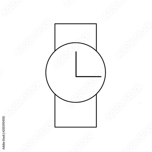 Doodle Icon hand Watch illustration on transparent background that can be use for background, slide view, social media, sticker, and etc. | Aesthetic with black color