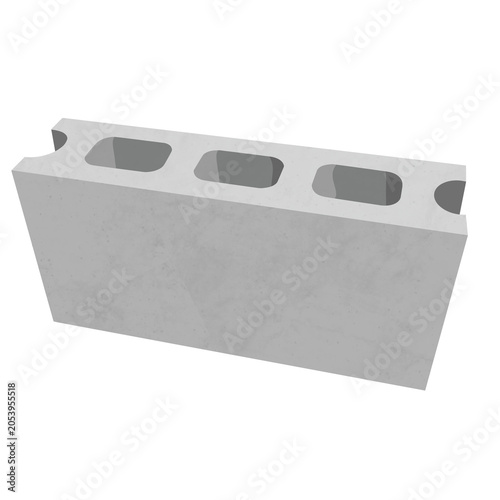 Quadro em tela Hollow Block Illustration