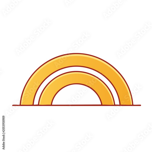 Cartoon pasta shape vector illustration