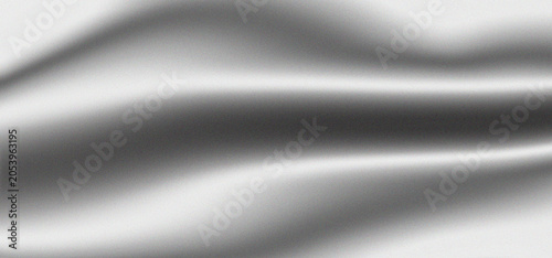 Foto Black silk fabric texture background, elegant dark satin waves with soft light,
