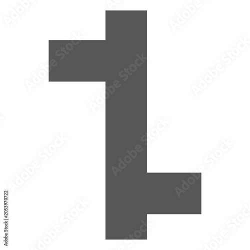 Slika na platnu Staggered intersection sign
