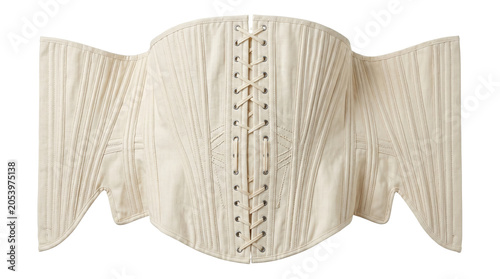 Εκτύπωση καμβά White vintage lace-up bodice corset