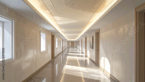 Minimal Elegant Hallway with Soft Light
