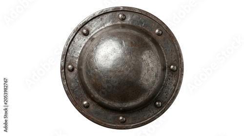 Valokuva Round metal buckler shield armor
