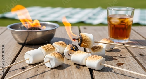 Toasted Marshmallows by the Fire - A Sweet Summer Treat.