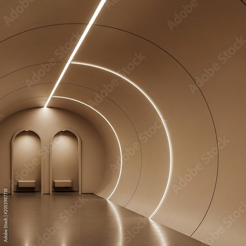 Minimalist Architecture - A Tunnel of Light and Shadow.