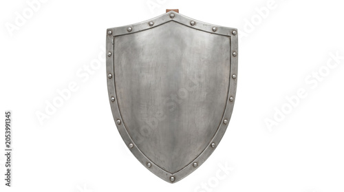 Foto Medieval steel metal heater shield armor