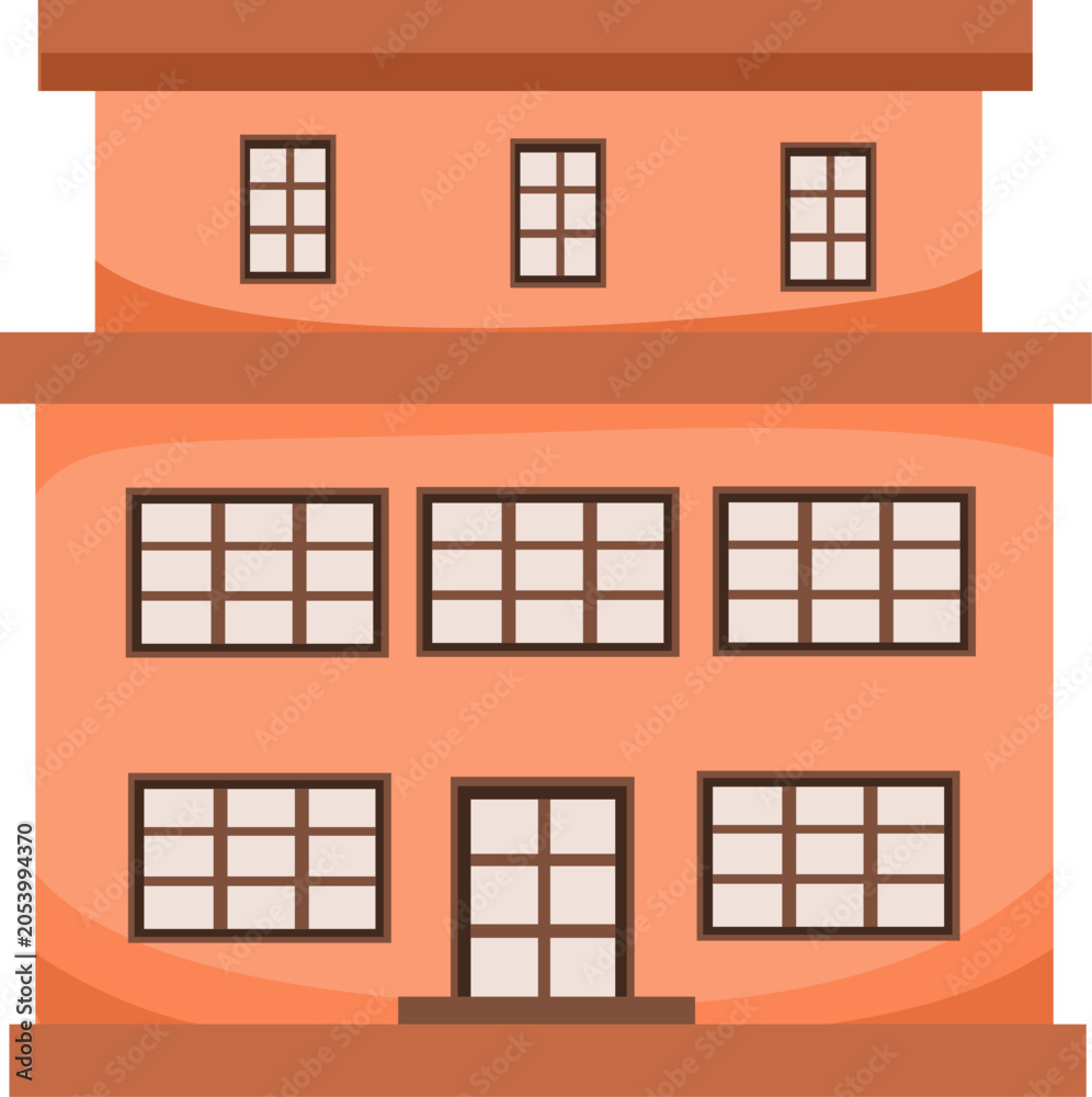 Naklejka premium family residence with the window