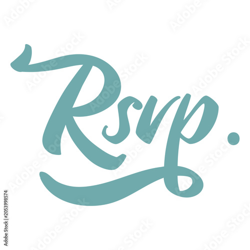 Fotografie Rsvp. wedding quote sentiment