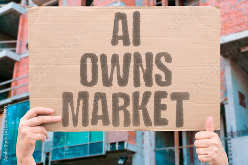 Fotografi "AI owns market" Algorithm dominates trading