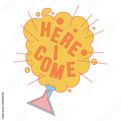 Konstfotografi Here i come illustration